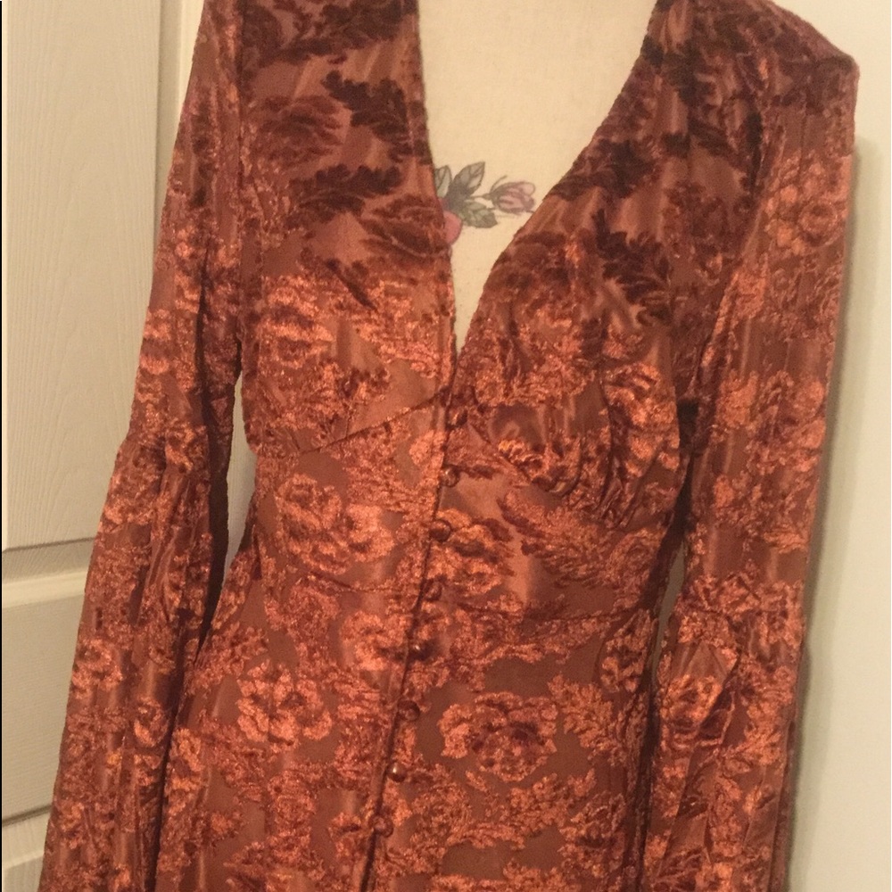 LAST 1❤️EARTH RUSTIC BRICK TONE KIMONO - Picture 3 of 8